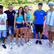 Gruppo Roma al Trofeo Bravin con i tecnici Monica Di Benedetto e Maurizio Stagni