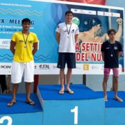Matteo Andreotti oro nei 200farfalla Argento nei 100 farfalla e Bronzo 200 e 400 sl
